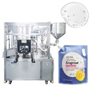CE Twin-head Automatic 30-2000ml Spout Pouch Rotary Filling and Capping Machine for Yogurt and Fruit Juice Beverage Detergent