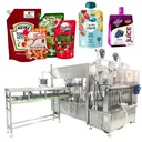 CE High Speed 12-Head Automatic 10-3000ml Spout Pouch Liquid Filling Capping Rotary Machine for Juice,Yogurt,Drink,Tomato Sauce