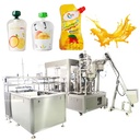 High Speed 8-Nozzle Liquid & Paste Spout Pouch Rotary Automatic Filling Machine for Juice Beverage Tomato Sauce Detergent