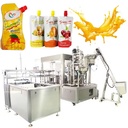 8 Nozzles High Speed Rotary Automatic PLC Controlled Spout Pouch/Bags Shampoo Gel Juice Beverage Liquid Paste Capping Machine