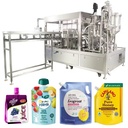 CE 6-head Automatic 30-2000ml Laundry Detergent Yogurt Ketchup Oil Spout Pouch Rotary Filling and Capping Machine