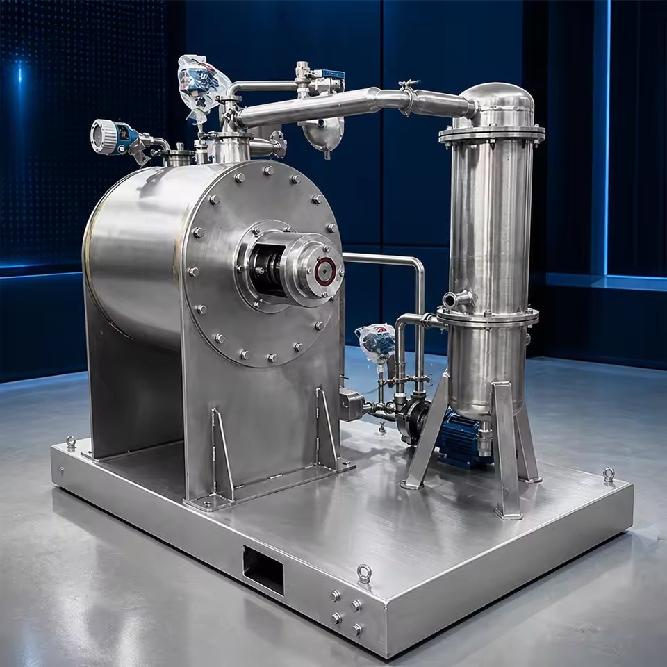 100L Industrial SS304 Small Vacuum Rake Dryer Machine for Lab Chemical Stainless Steel Horizontal Vacuum Harrow Paddle Dryer
