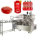 6 Nozzles Automatic Spout Pouch Rotary Filling and Capping Machine for Beverage Tomato Sauce Yogurt Ketchup Liquid Paste