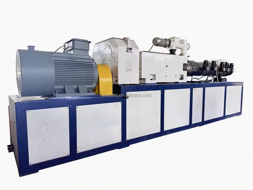SJSZ80/156 Conical Twin-screw Extruder Machine for PVC PP HDPE Pelletizing & Co-extrusion Sheet Production Line
