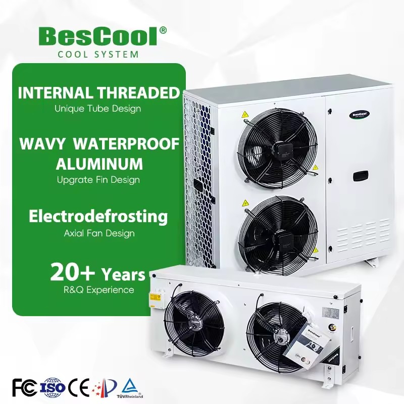 380V Copeland 5HP Scroll Outdoor Wall-Mounted Condensing Compressor Unit R404/R22 Refrigerant Energy Saving Easy Automatic Motor