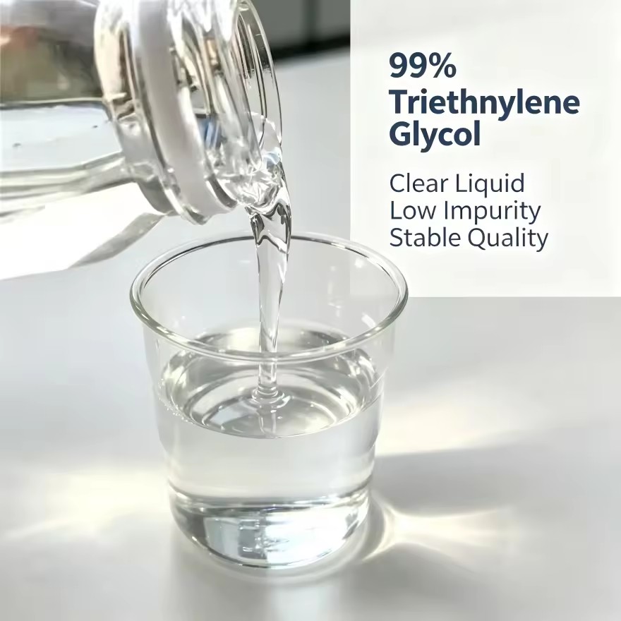 Triethylene Glycol TEG 99% CAS 112-27-6 Industrial & Food Grade, High Purity Solvent Desiccant Extractant with Competitive Price