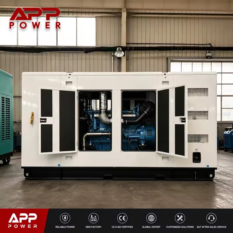 Heat Resistant Silent Diesel Generator Enhanced Cooling System Dustproof Canopy for Desert Tropical Area Use
