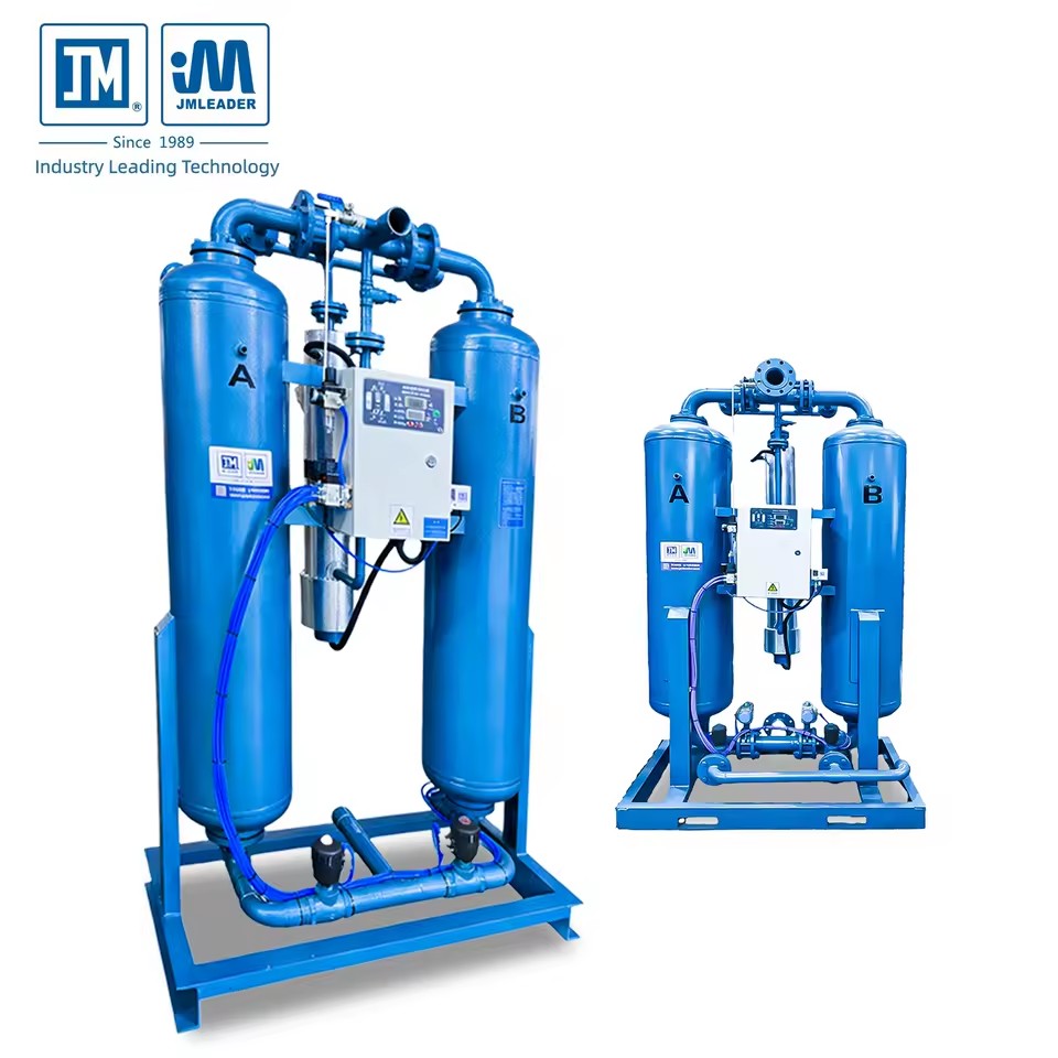 3.8Nm/min Heated Regenerative Desiccant Air Dryer 4.5-10 Bar Dryer Machine for Industrial Compressed Air and Food Processing