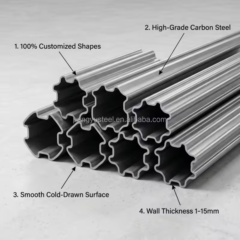 Customizable Special Shaped Profiled Steel Tube Factory Custom Irregular Steel Profile