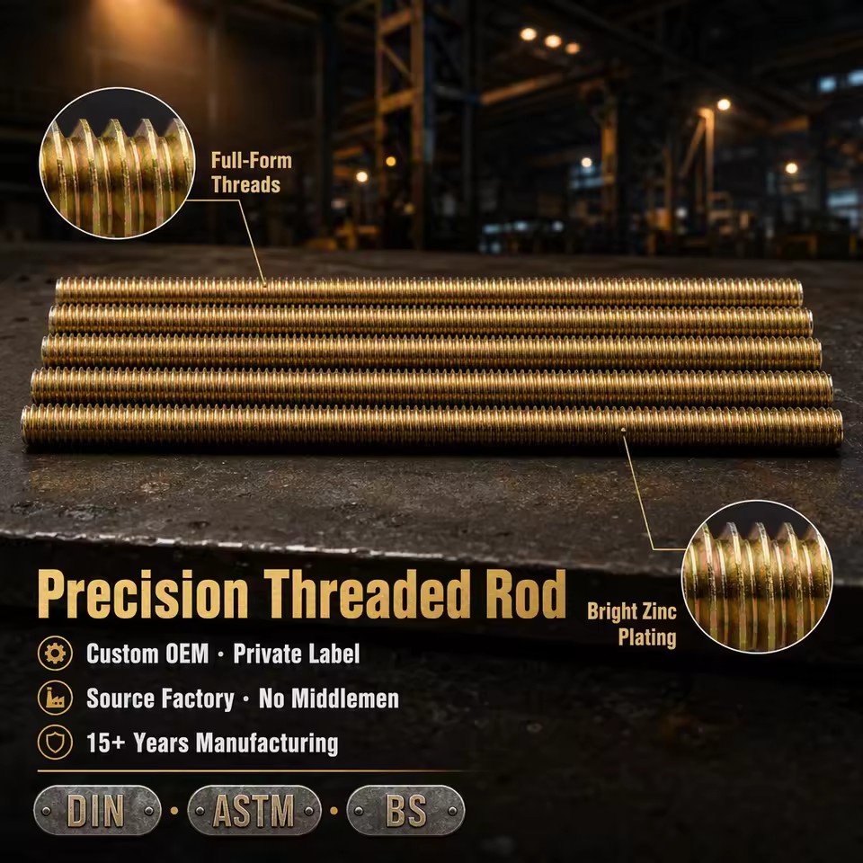 High Quality 4.8 Grade Multi-Spec Carbon Steel Galvanized Thread Rod