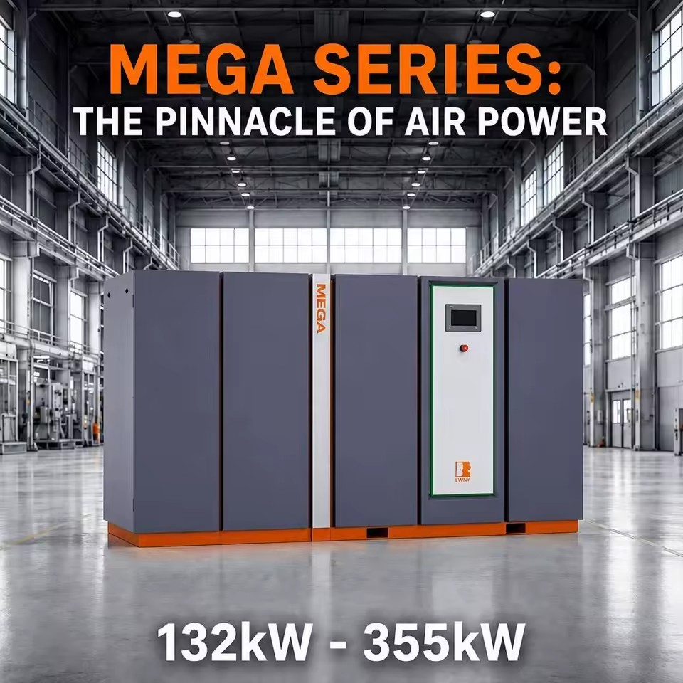 High Performance Oil Injected Screw Air Compressor Heavy Duty Air Supply Equipment for Factory Applications