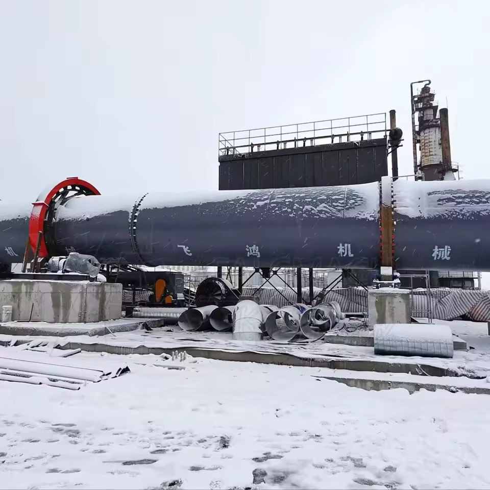 High Thermal Efficiency Rotary Dryer with Insulation Layer for Fast Drying