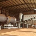 Robust Structure Industrial Rotary Dryer with Heavy Duty Trunnion Wheels Support
