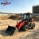 SUNDAT Articulated Telescopic Wheel Loader Adjustable Cab For Farm Quarry Stockpile And Construction Digging
