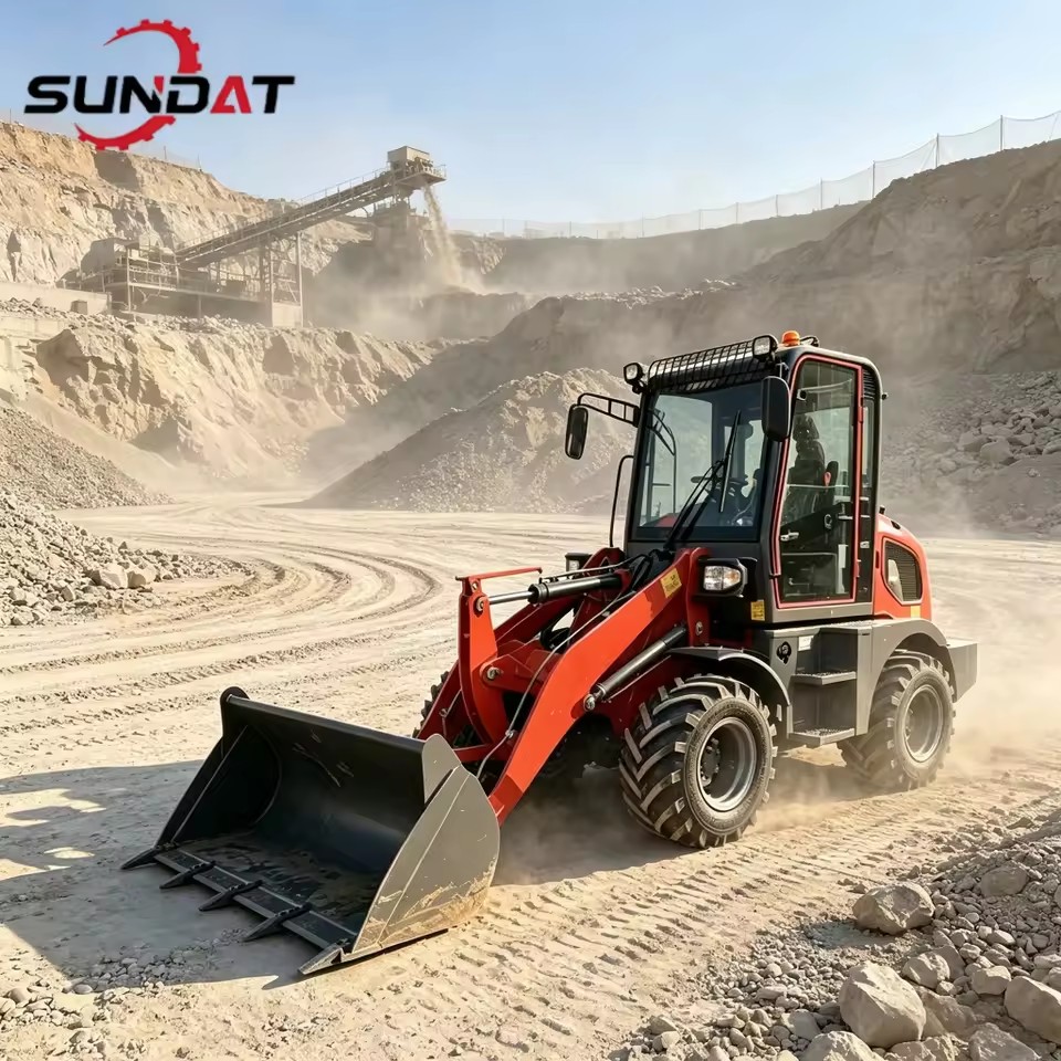 SUNDAT Compact Telescopic Wheel Loader High Digging Power For Digging Shoveling Farm Work And Quarry Tasks