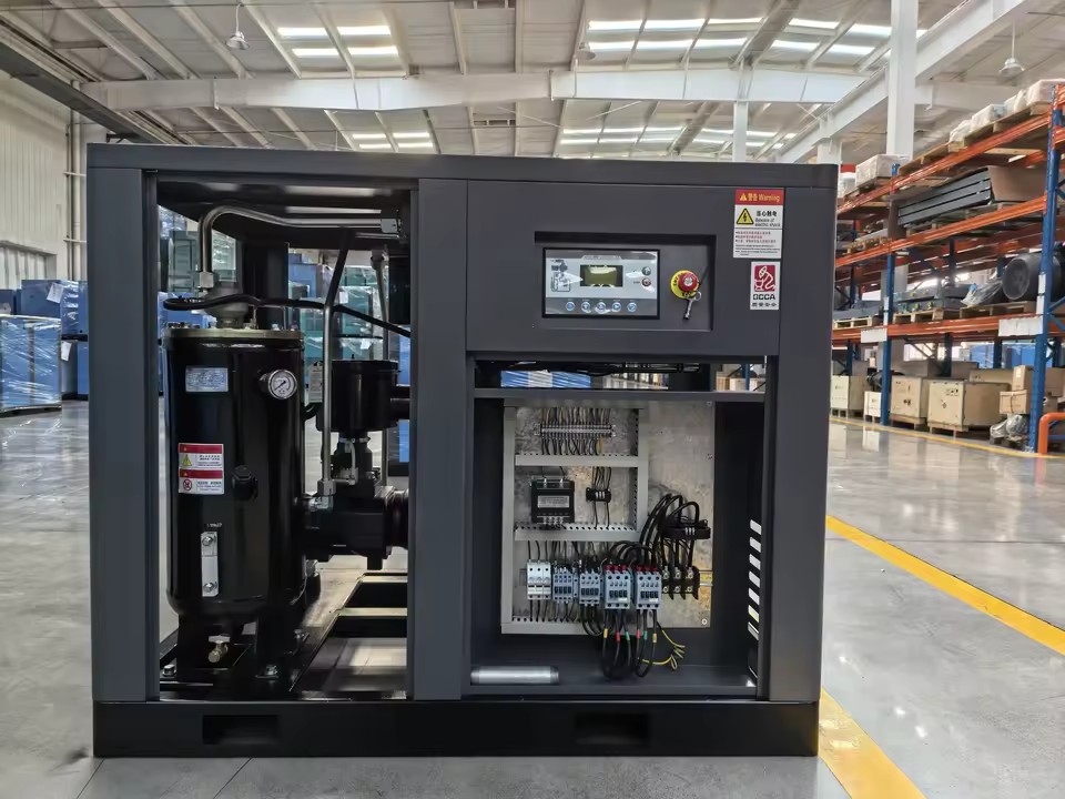 Low Noise Fixed Speed Screw Air Compressor 380V 50Hz Heavy Duty Industrial Air Compressor