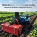 Cost Effective 40HP Water Dry Dual Use Crawler Tractor HUAYUAN LAIDONG Engine for Paddy Field Hilly Terrace Farming