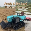Factory Direct Supply 40HP Crawler Rotary Tiller Tractor Gear Drive System for Terrace Orchard Farm Working