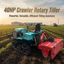 Durable Rubber Track 40HP Diesel Crawler Tractor Custom Available for Paddy Dry Land Plowing Tillage Work