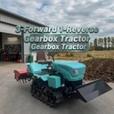 Heavy Duty Multifunctional 40HP 2WD Crawler Farm Tractor With 1.3m Rotary Tiller for Dry Land Muddy Soil Cultivation