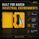 SIP Wall Mounted Station with Stainless Steel Keypad 30W Loudspeaker LED Beacon for Harsh Industrial Sites Emergency