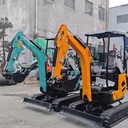 0.97Ton Crawler Digger with Zero Tail Swing, 1837mm Digging Depth Adjustable Track 760-920mm Digging Depth Adjustable