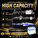Complete Turnkey Bottled Water Plant Project Including RO Water Treatment Filling Capping Labeling Packaging System