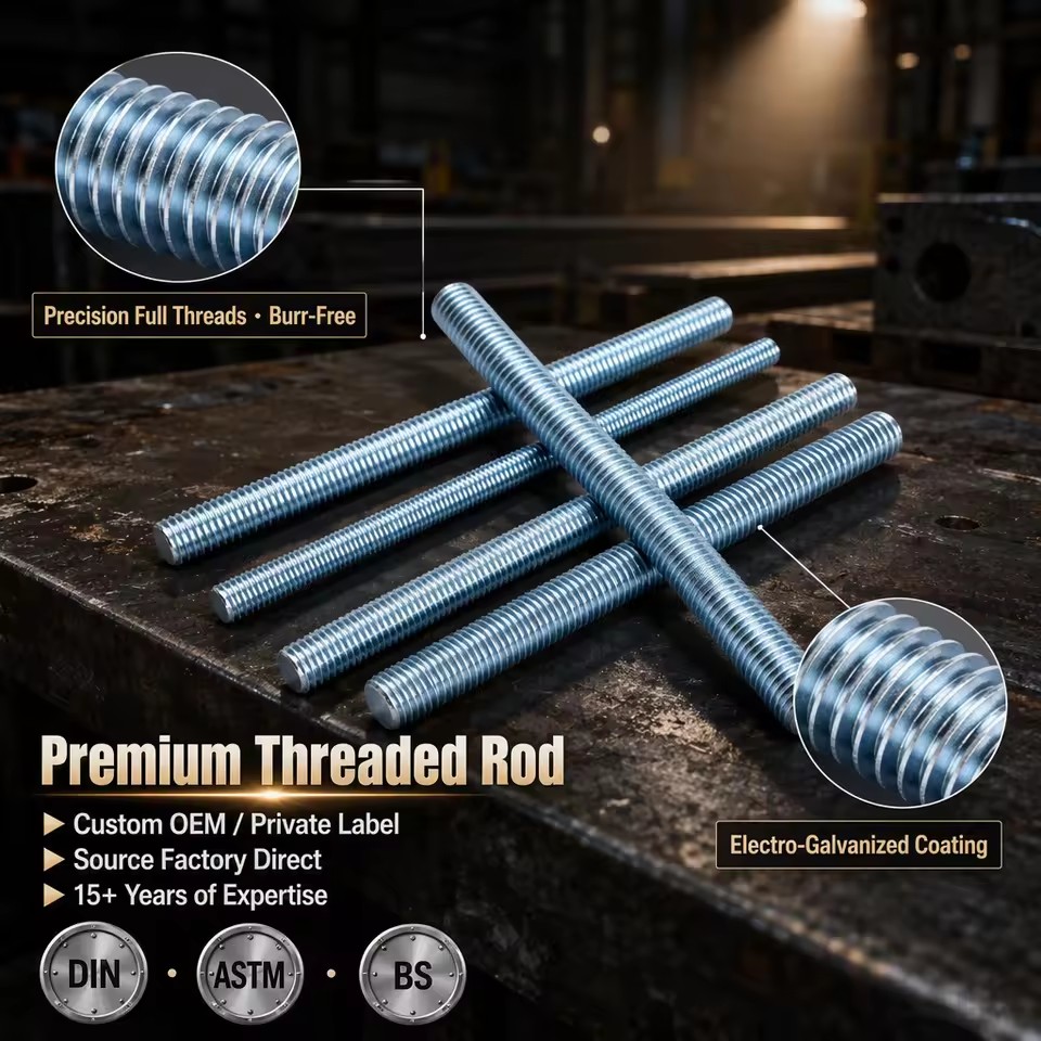High Quality 8.8 Grade Multi-Spec Carbon Steel Galvanized Thread Rod