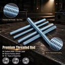 High Quality 8.8 Grade Multi-Spec Carbon Steel Galvanized Thread Rod