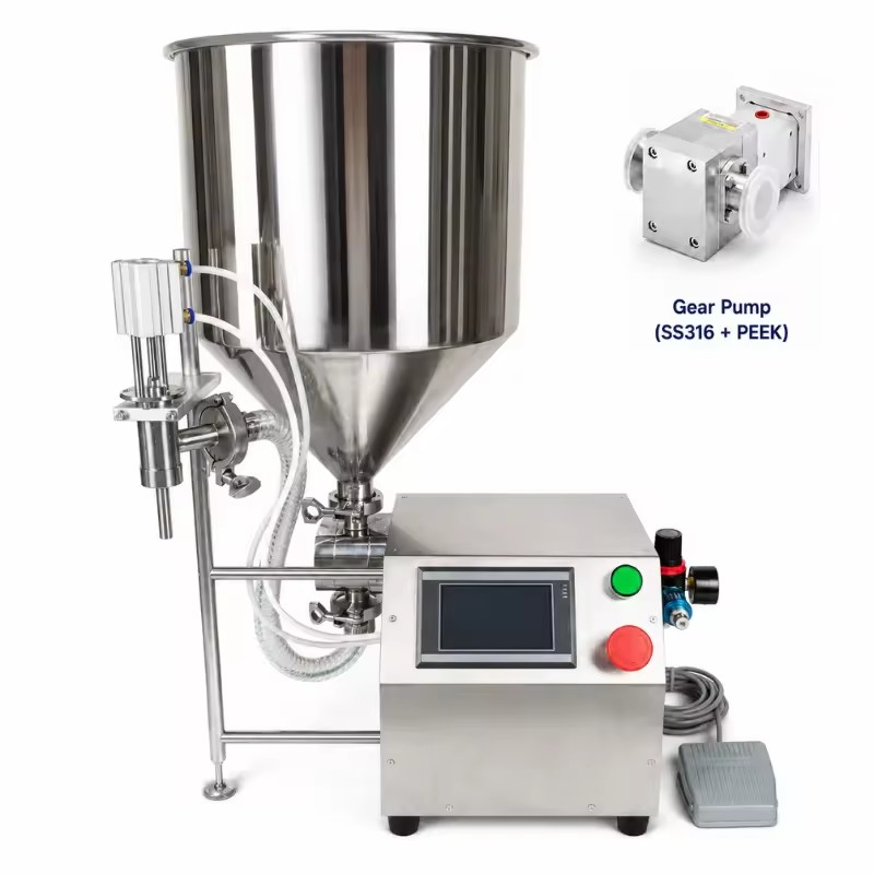 KDM-FML45R Semi-Automatic Servo Viscous Liquid Filling Machine for Sauces Creams Jams 10-50000ml