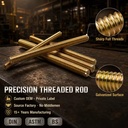 High Quality 8.8 Grade Multi-Spec Carbon Steel Galvanized Thread Rod
