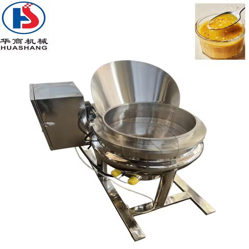 Food Grade Tilting Jacketed Kettle Steam Cooking Mixer Pot Jacket Kettle Machine Cooking Mixer Pot Jacket Kettle for Jam