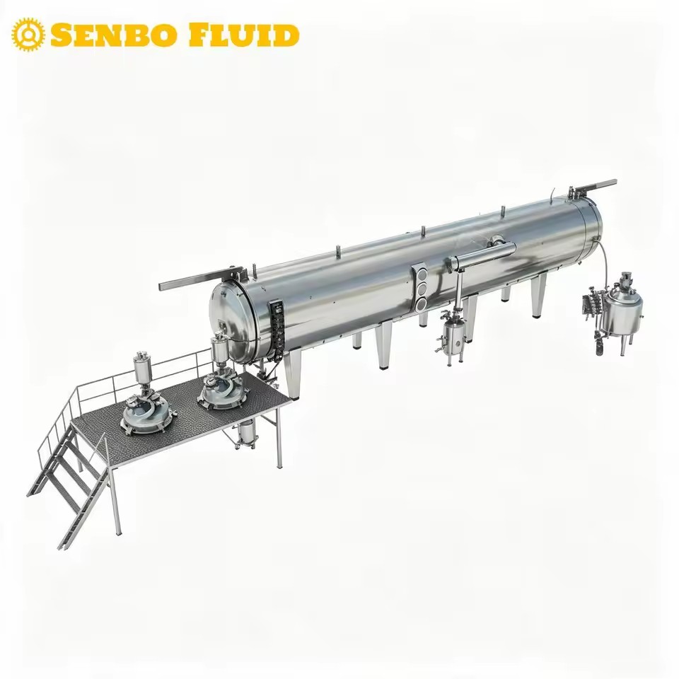 Continuous Vacuum Belt Dryer CE Certified Low Temperature Drying Equipment PLC CIP Cleaning for Food Chemical Plant Processing