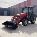 90HP 4WD Wheel Farm Tractor Front End Loader Enclosed Air Cabin Multi Implement Compatible Motor High Productivity