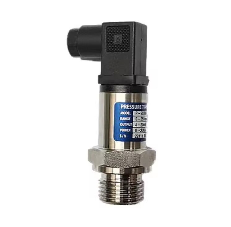 SMART SENSOR P-200M Series Compact Pressure Transducer Mini DIN 43650C Analog Output 4 20mA 0 10V Stainless Steel IP67 Sealed