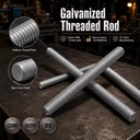 High Quality 8.8 Grade Multi-Specification Carbon Steel Hot Dip Galvanized Thread Rod