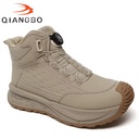 Wholesale Custom Hiking Style Microfiber Peak Fabric Automatic Buckle Breathable Men's Outdoor Hiking Shoes