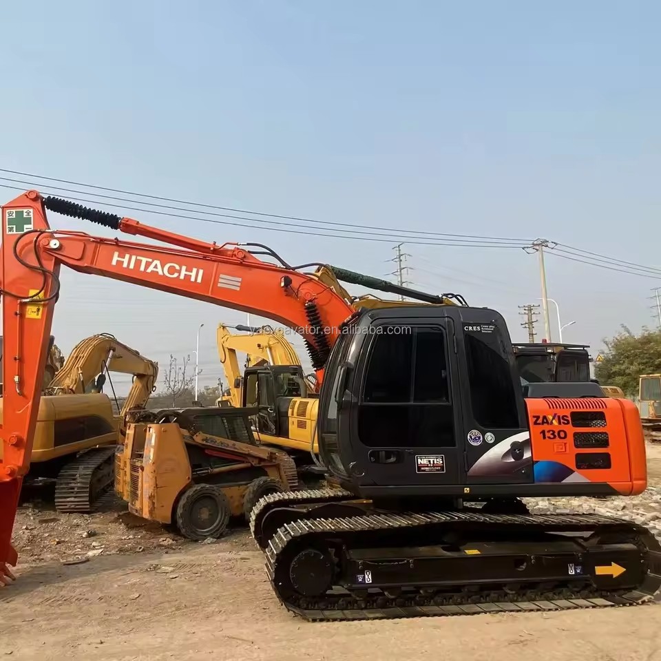 Japanese brand second hand crawler digger Hitachi zx130 zx120 used medium excavator Zaxis 130 for building foundation
