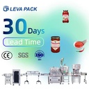 Automatic Electric Jam & Hot Sauce Filling Machine for Glass Bottles with Vacuum Capping and Oil/Paste Applications