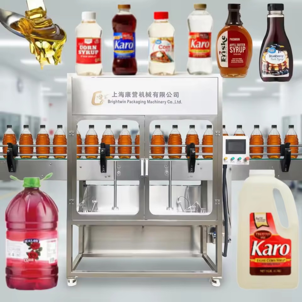 Automatic Bottle Liquid Filling Machine for Honey, Juice, Jam & Sauce | High-Viscosity Food Filling Equipment