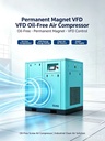 Oil Free Silent Screw Air Compressor 10hp 18.5kW 37kW 90kW CE Low Noise Industrial for Electronics