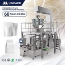LINPACK Fully Automatic Premade Bag Packaging System Large Rotary Premade Pouch Packing Machine for Noodles