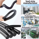 EPDM Foam Seal Strip Premium Extruded 5mm High Resilience Soundproof Sponge Rubber Sealing Profile Micro Rubber Cord Support