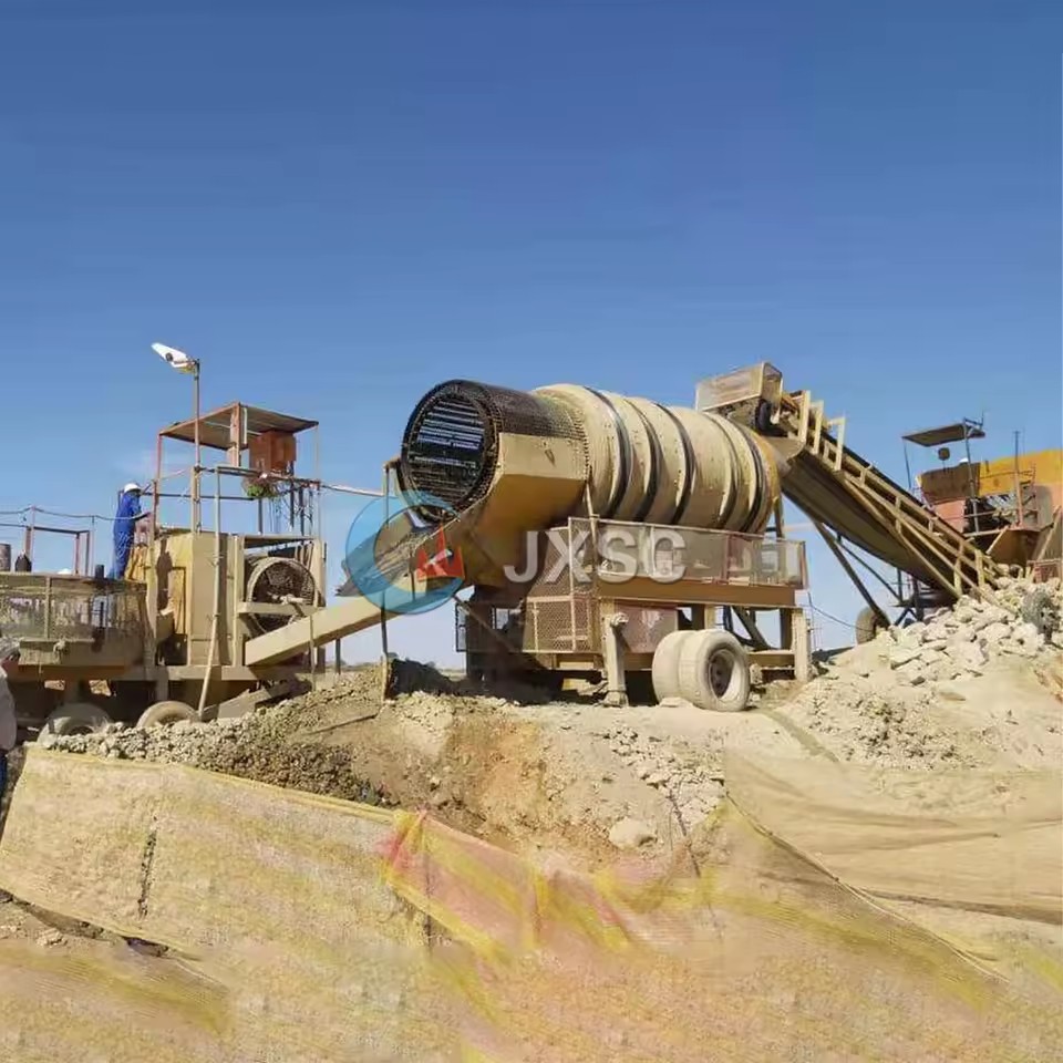 Energy-Saving Gold Washing System 50TPH 100TPH 200TPH Alluvial Clay Gold Processing Plant Mixed Rock Gold Ore
