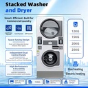 ALANNA Commercial Washing Machine Laundry Equipment Coin/Card Operated Washing Machine and Dryer for Hotel & Laundromat
