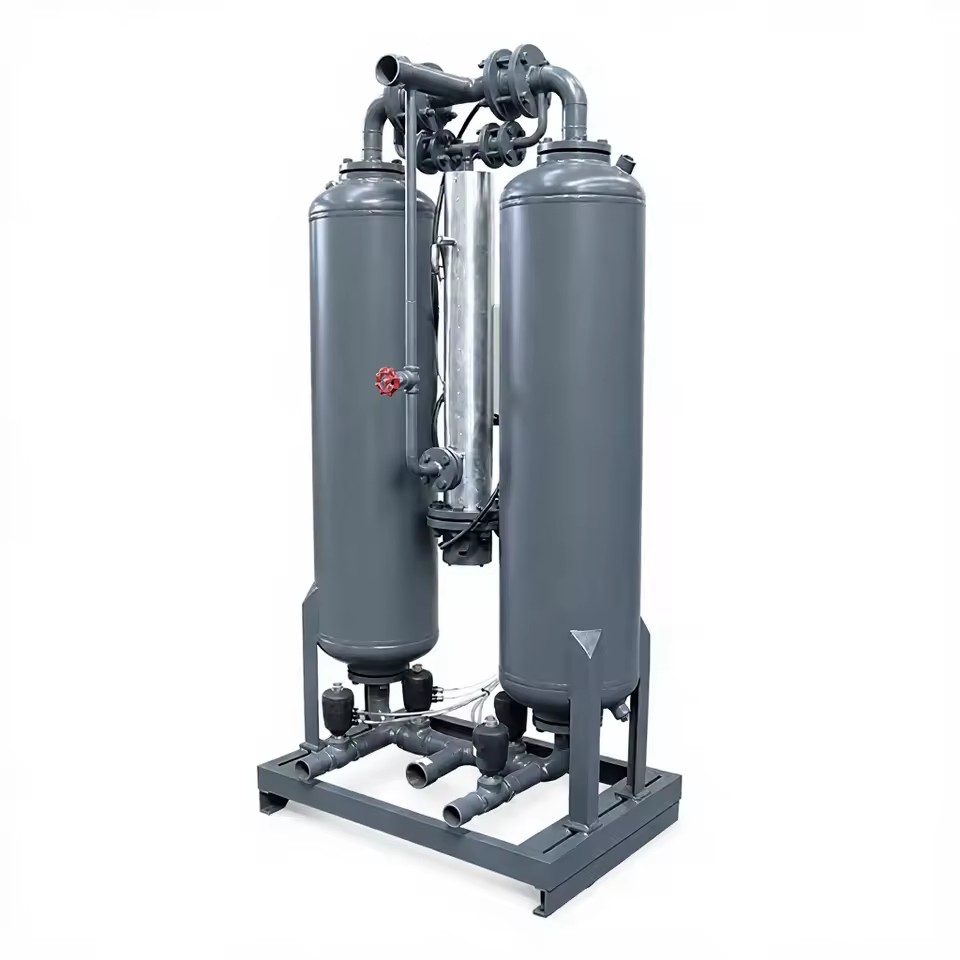 Micro Heat Regenerative Adsorption Dryer 7.2Nm3 Min Desiccant Air Dryer PLC Control 220V 3kW for Industrial Compressed Air