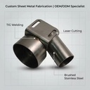 Custom Stainless Steel Tube Fabrication Service Welded Pipe Assembly with Mounting Bracket for Industrial Machinery