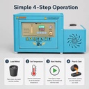 Quick Heating Gold Smelter 1kg Portable Mini Induction Melting Furnace Electric Digital Temperature Control Jewelry Casting