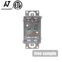 CETL Listed 3"x2" Rectangle Galvanized Steel Gangable Outlet Box Single Gang Metal Electrical Switch Box for US