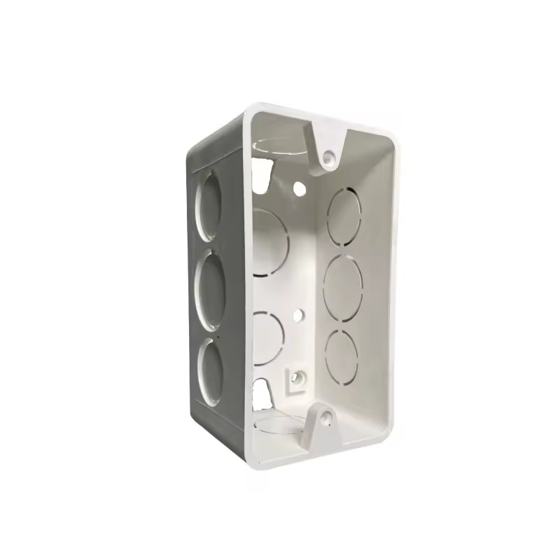 4*2inch PVC White Plastic Handy Box Electrical Switch Junction Box Plastic Utility Wiring Waterproof Rectangle Outlet Box